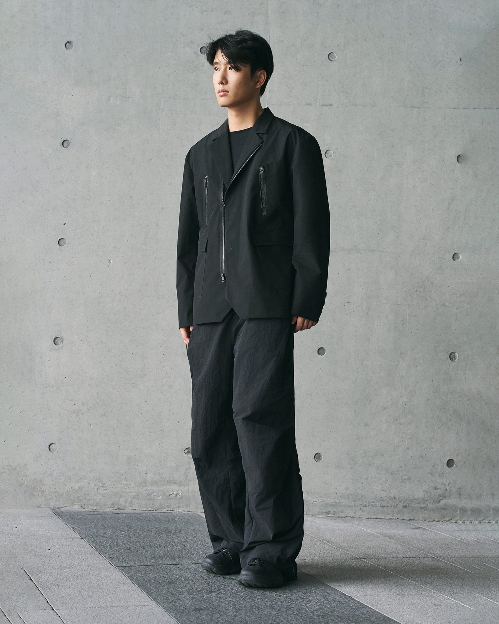 ENSHADOWER Modern Multi-pocket Zipper Outdoor Blazer