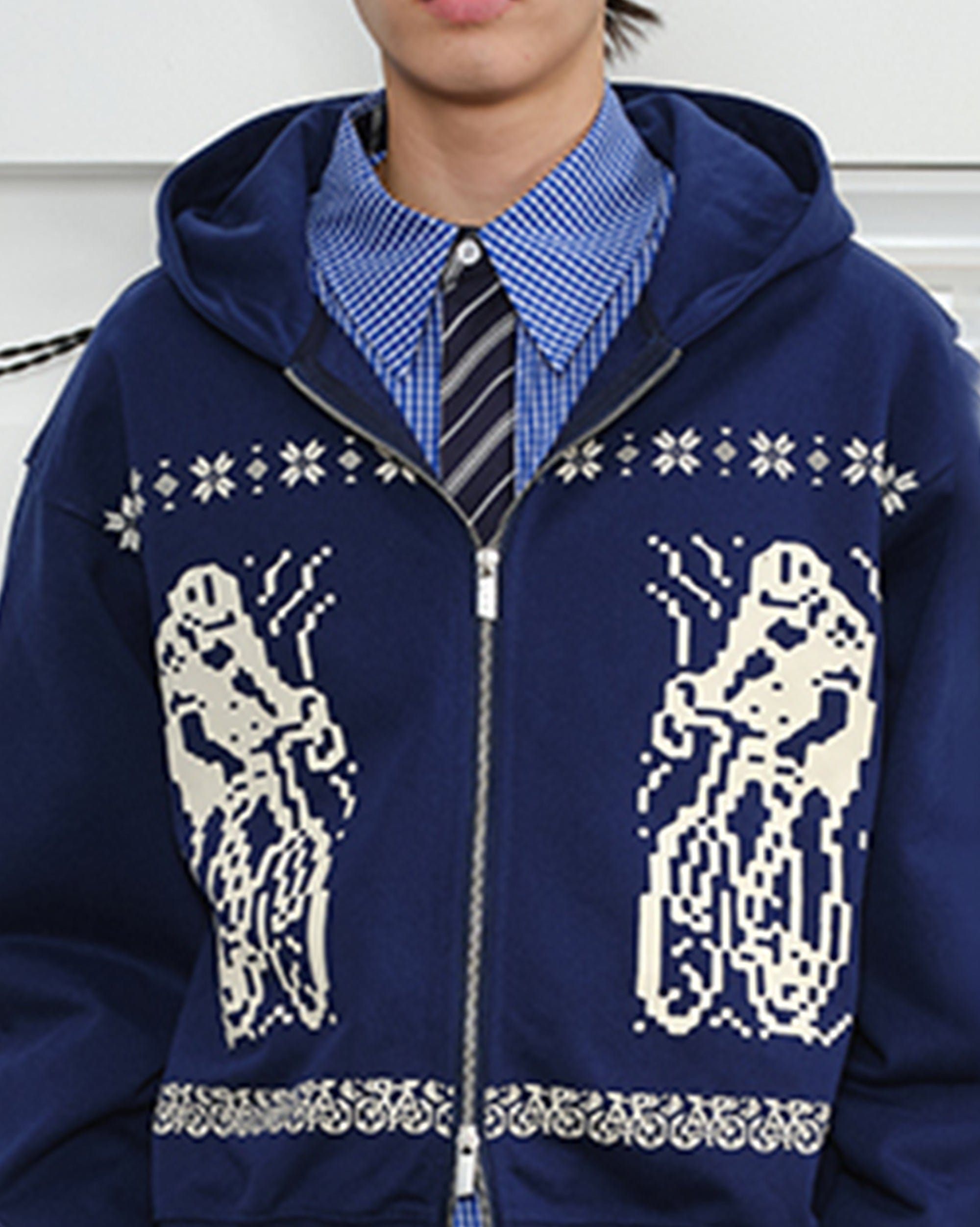 KREATE Bicycle Knitted Zip-Up Jacket
