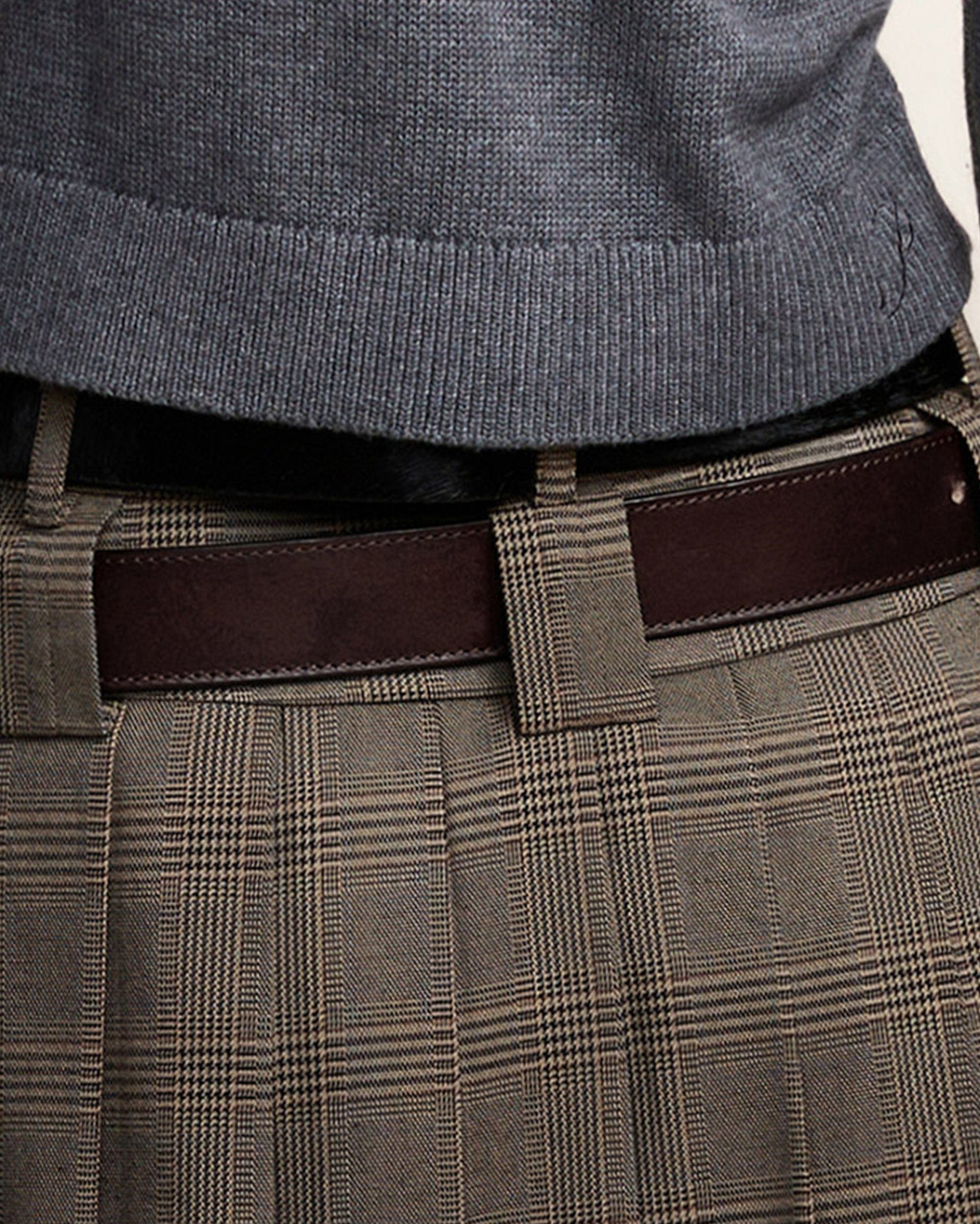 OPICLOTH Classic Embossed Leather Belt