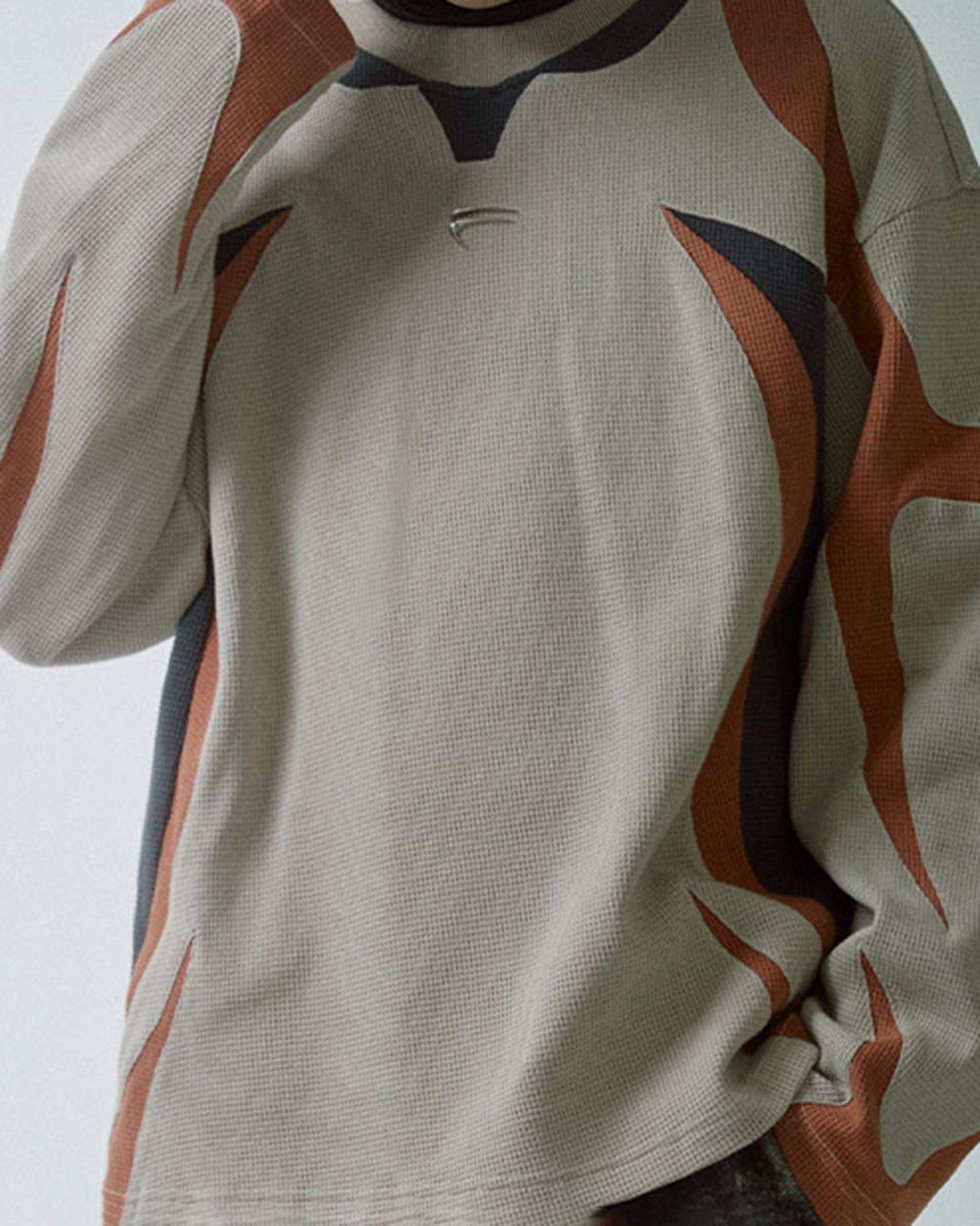 F2CE Modern Deconstructed Waffle Sweatshirt