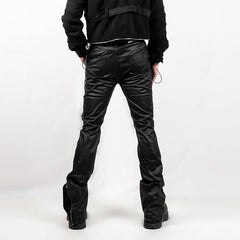 INSIDE OUT Rivet Patchwork Zippered Pants
