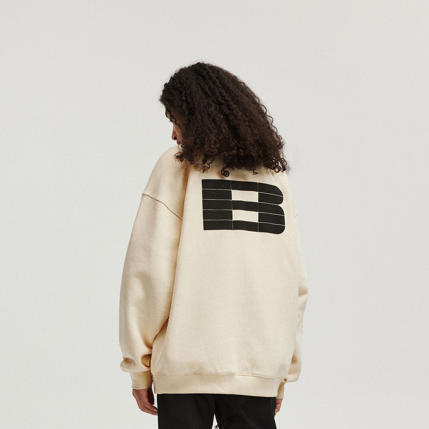 BONELESS Essential Plaid B LOGO Sweatshirt