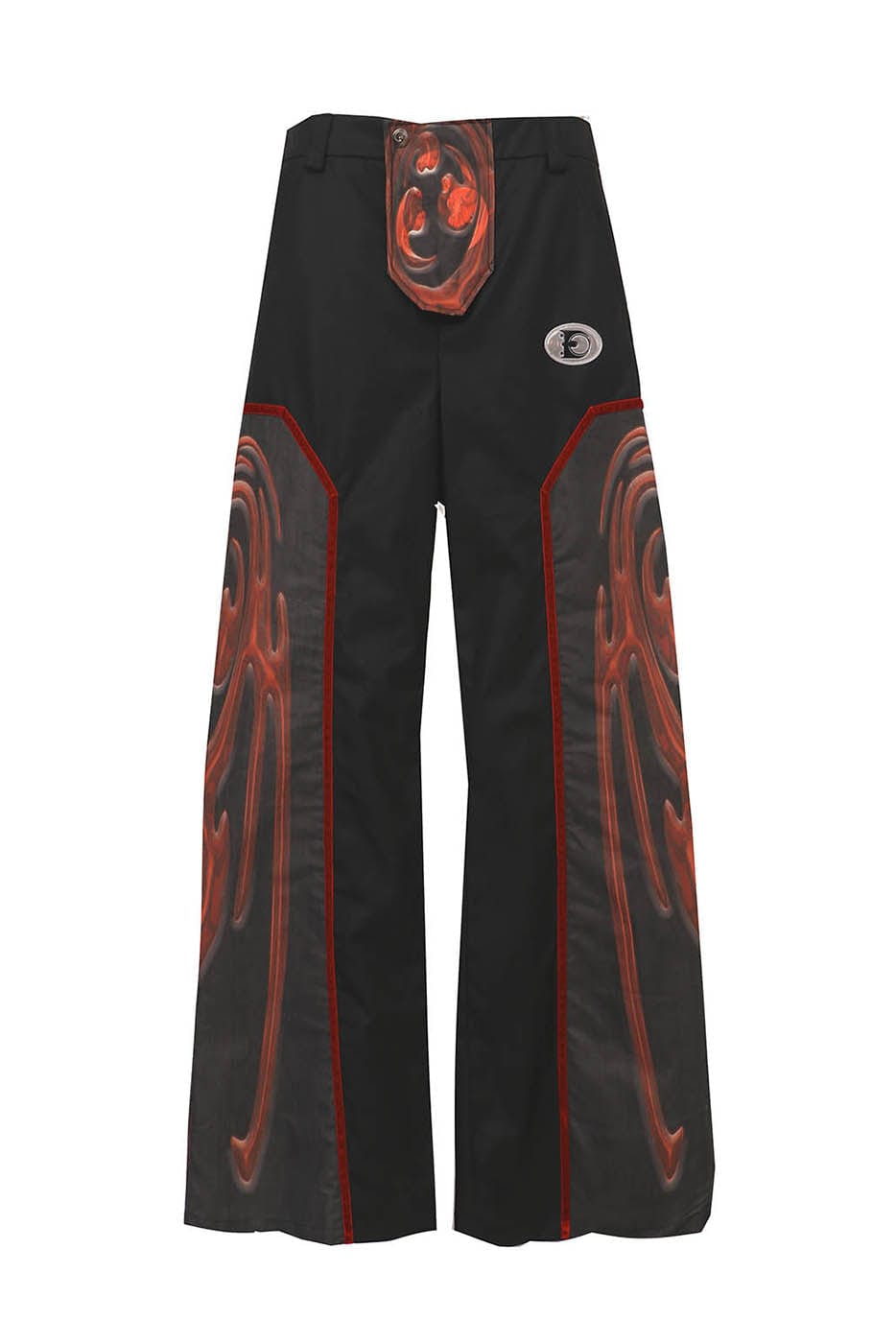 EMBRYO Totem Spliced Wide-Leg Pants