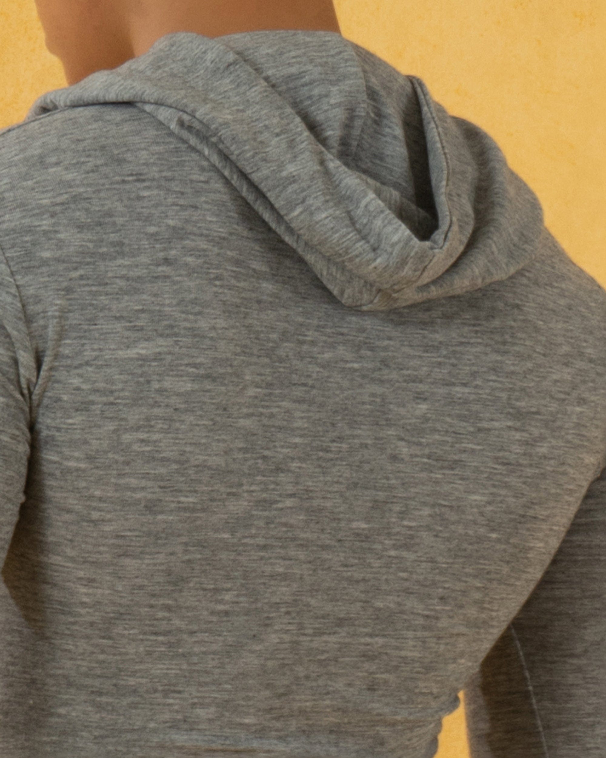 CLP Pleated Slim Fit Hoodie Long-Sleeve T-Shirt