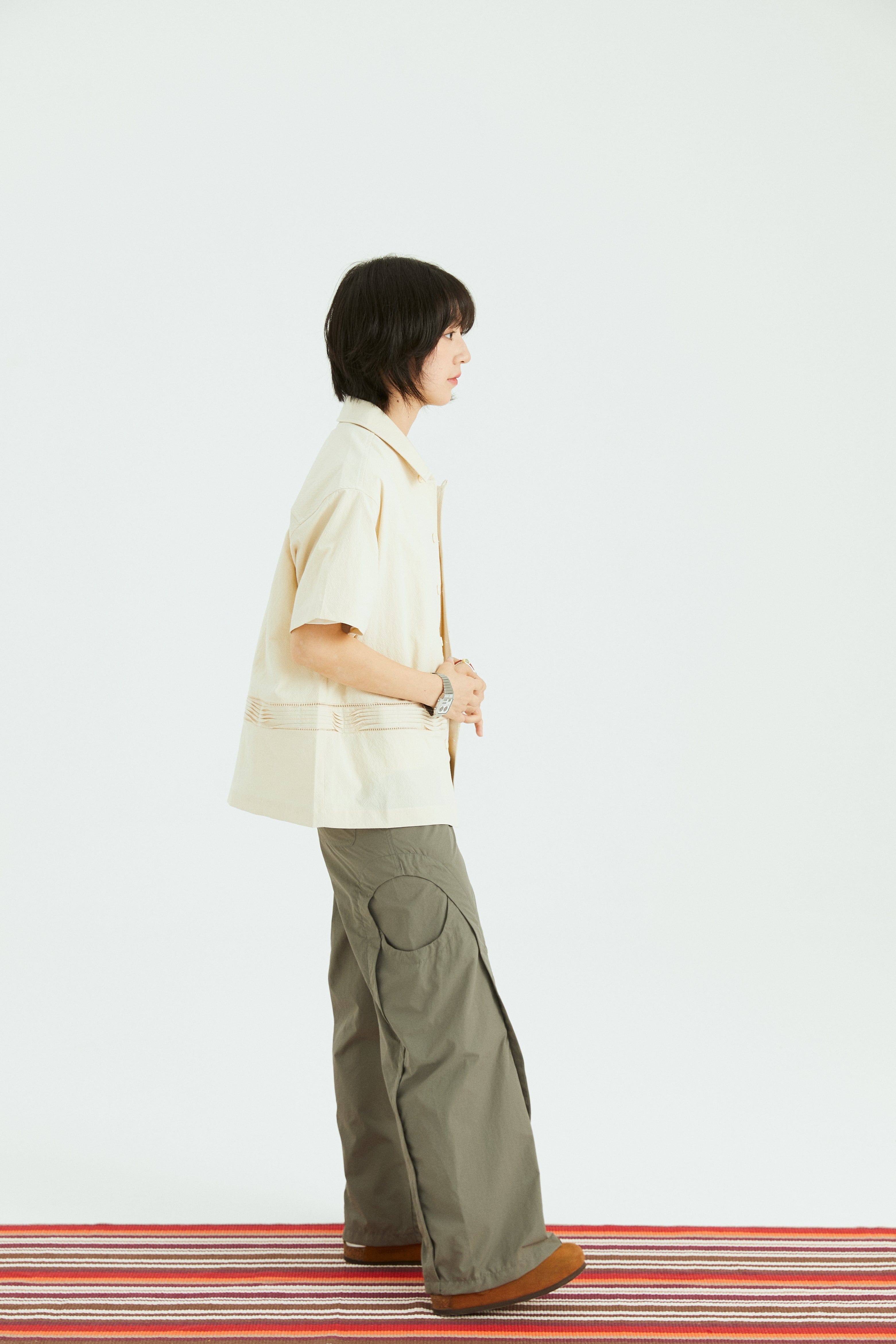 ONADAILYBASIS Curved-Pocket Paneled Utility Pants