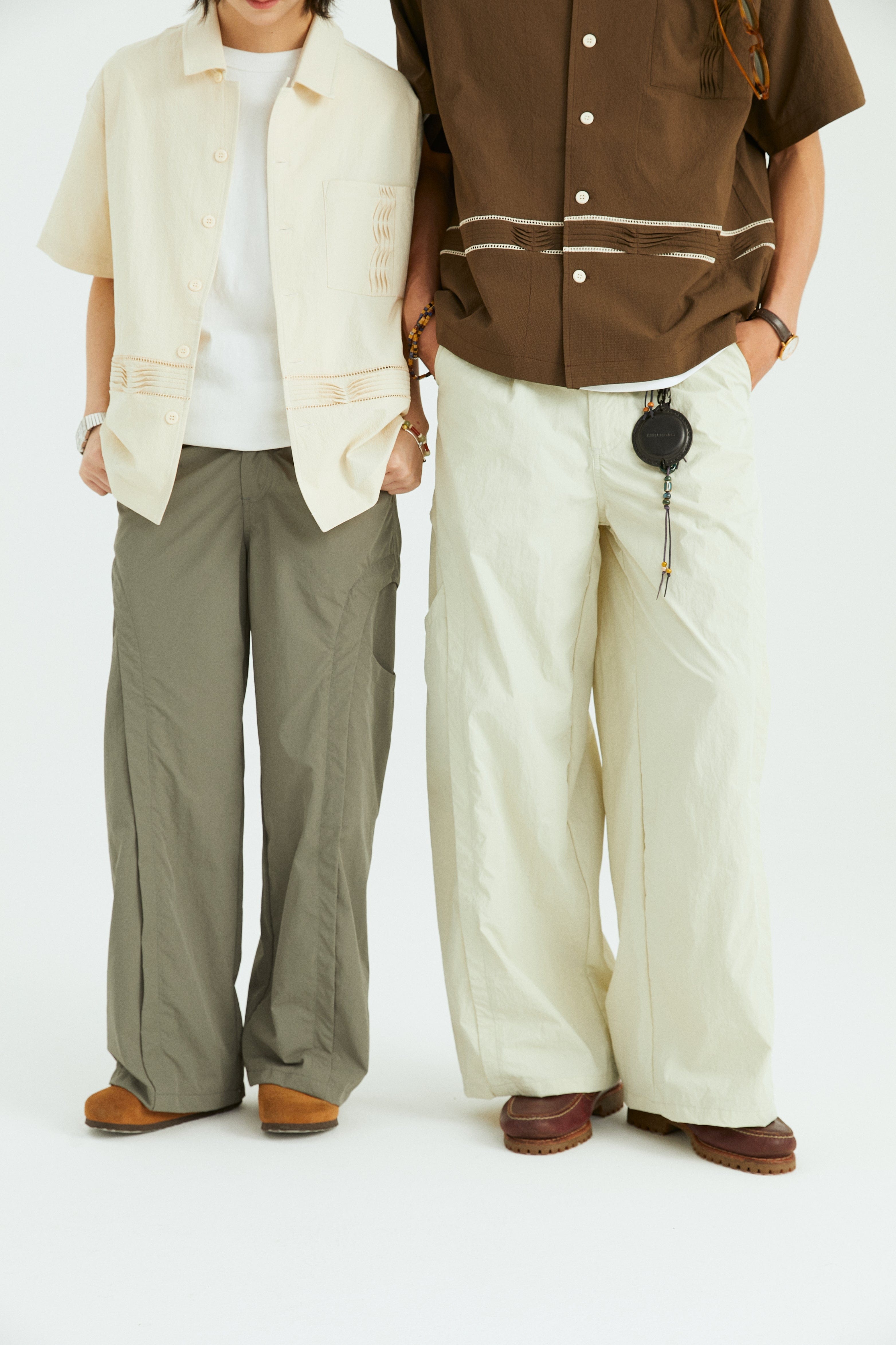 ONADAILYBASIS Curved-Pocket Paneled Utility Pants