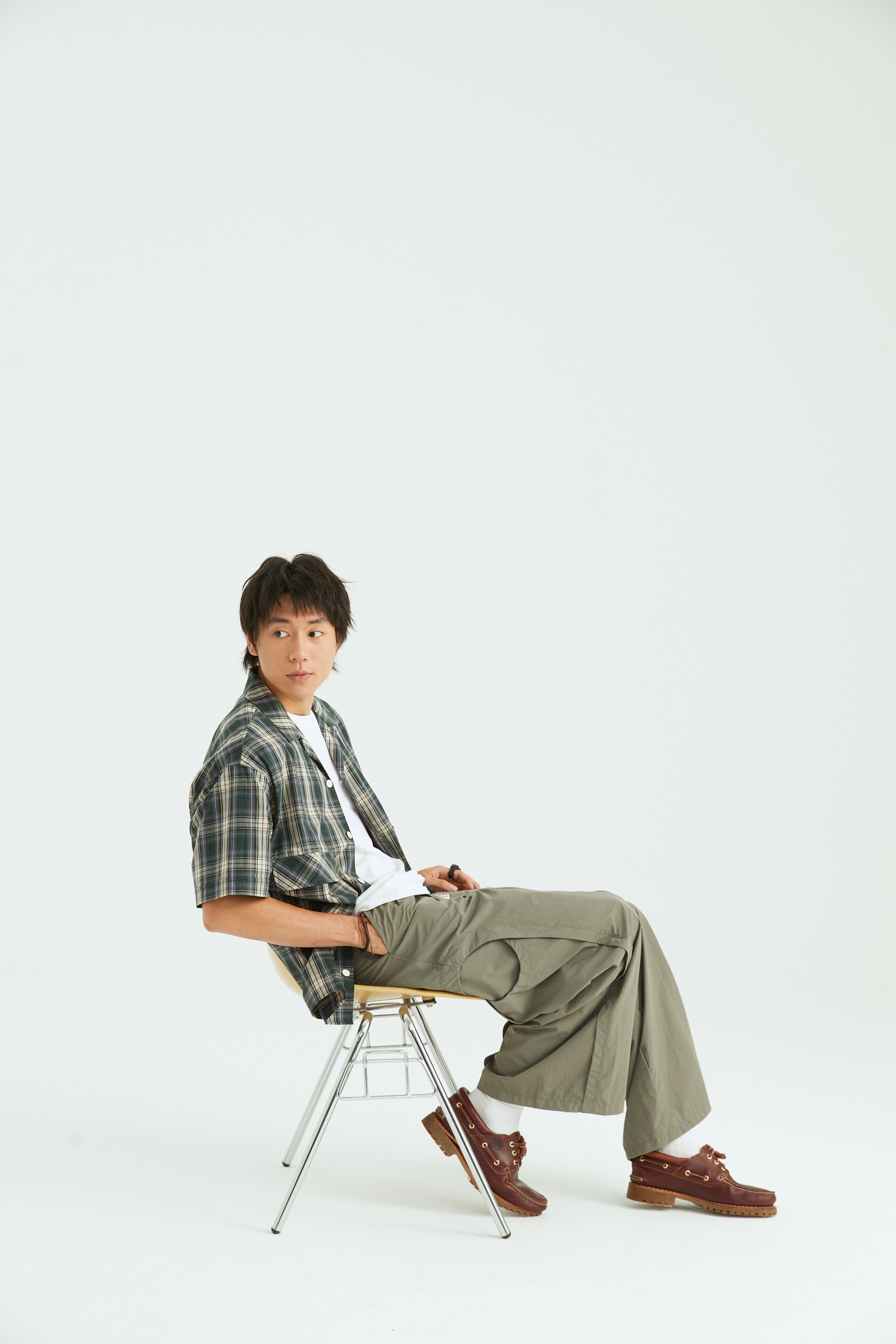 ONADAILYBASIS Curved-Pocket Paneled Utility Pants