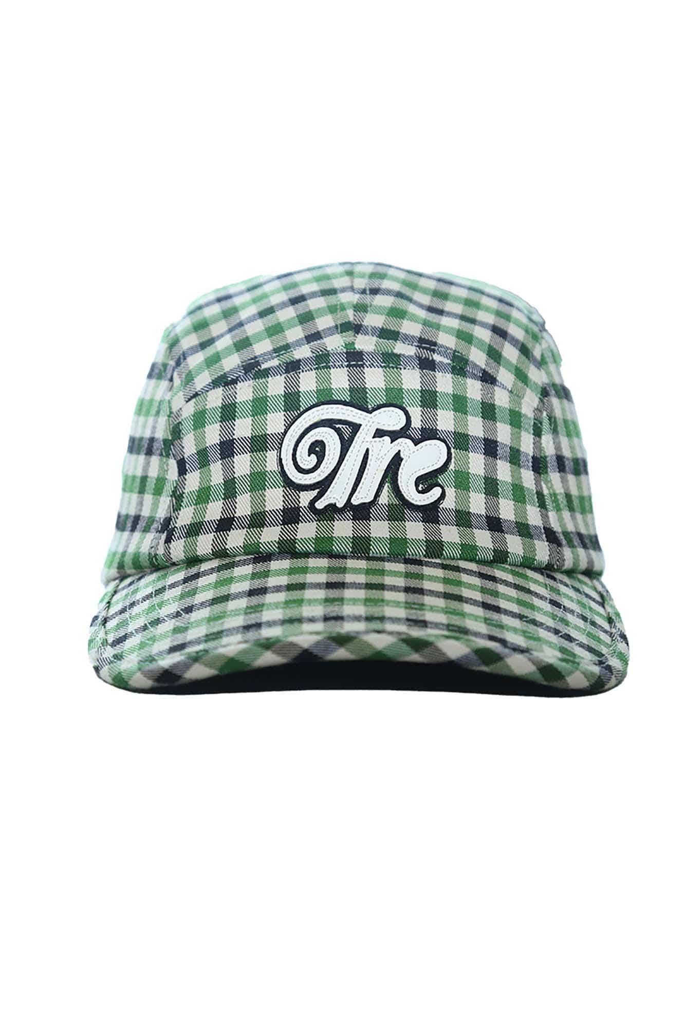 TRECLUB Plaid Patch Embroidered Cap