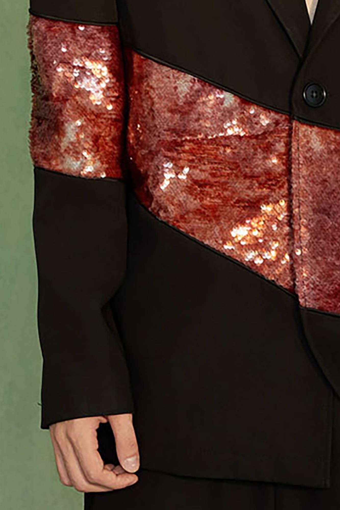 JIECHI The Afterglow Asymmetrical Blazer