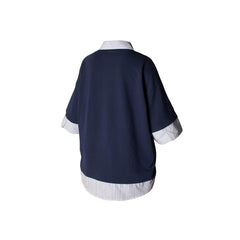 RELABEL Striped Layered Polo T-Shirt