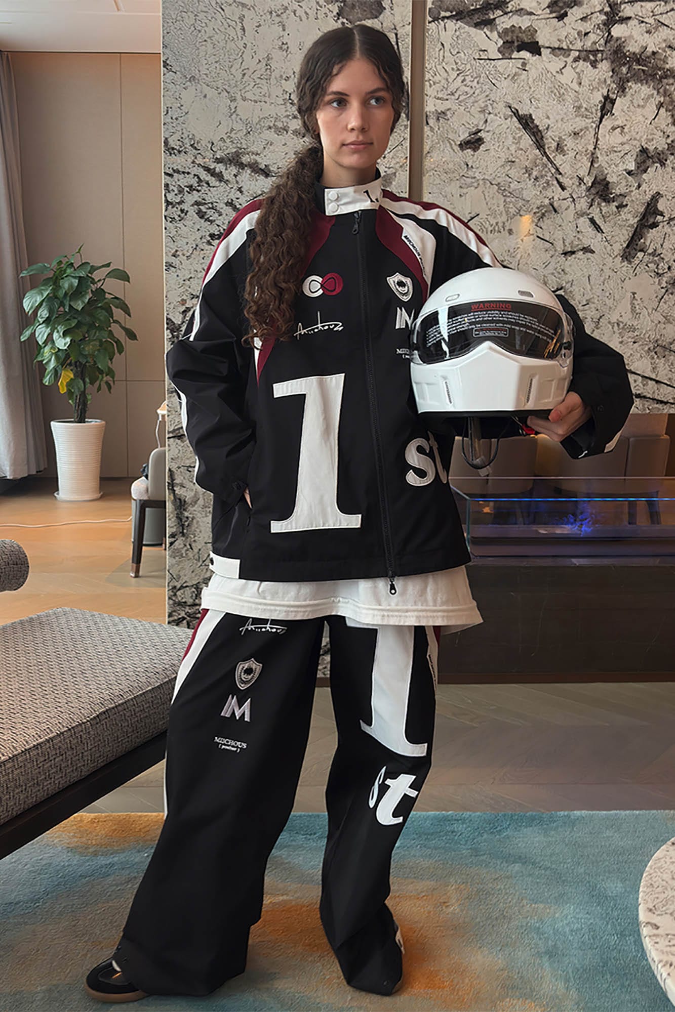 MIICHOUS Infinite Racer Patchwork Spliced Racing Jacket