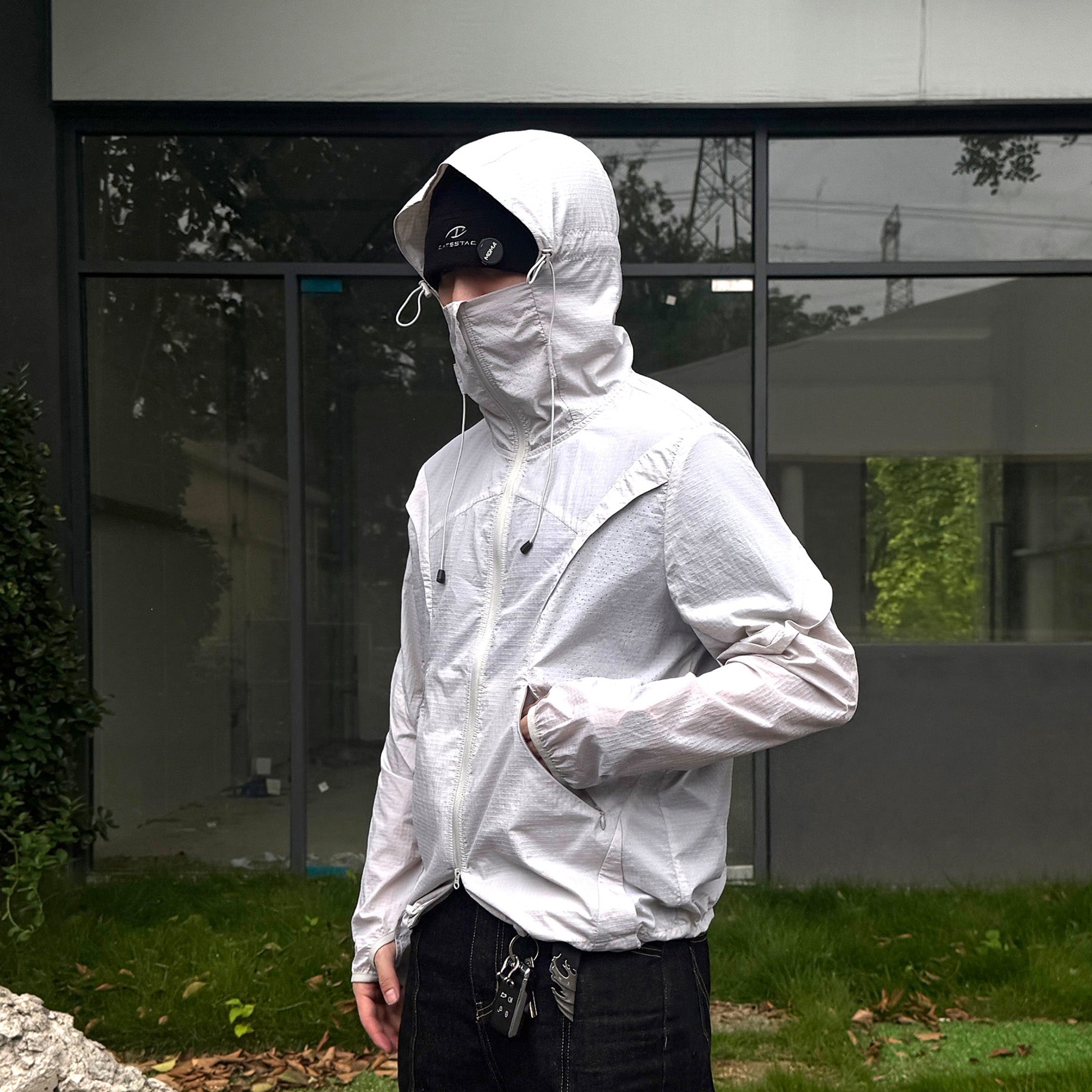 CATSSTAC Arc Panel Dual-Zip UV Protect Hooded Jacket