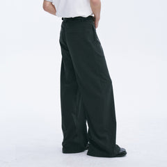 CATSSTAC Classic Pinstripe Wide-Leg Pants