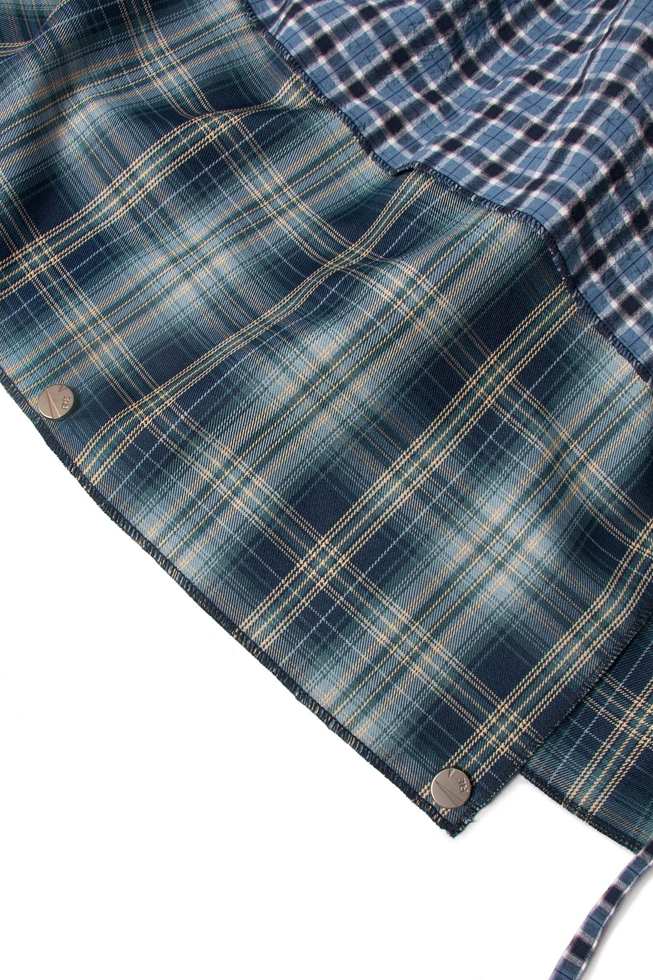 RELABEL Multi-Wear Plaid Layered Draped Skirt