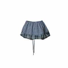 RELABEL Multi-Wear Plaid Layered Draped Skirt