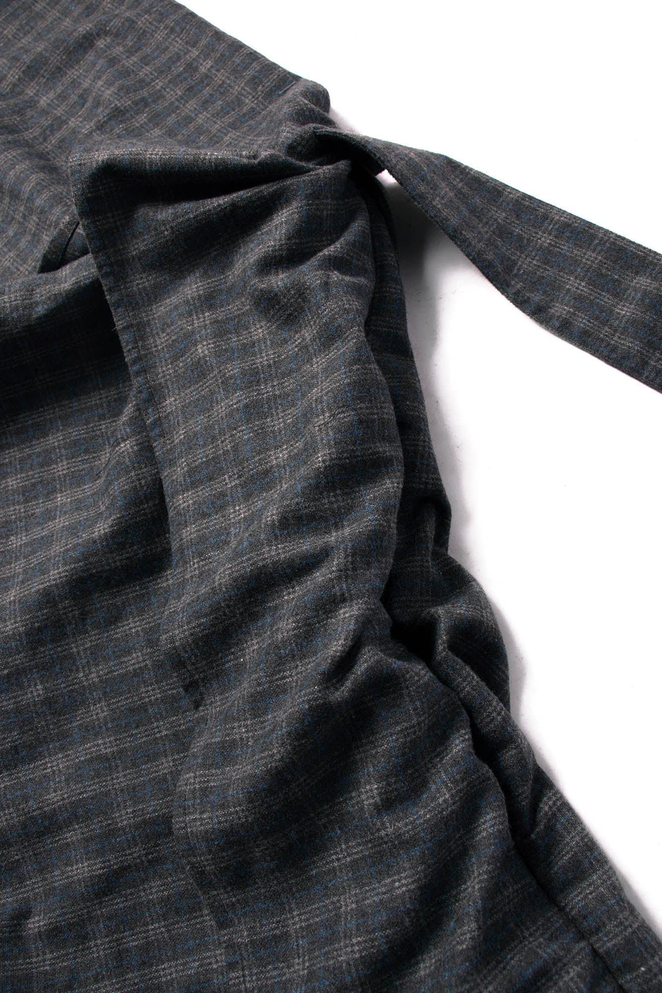 RELABEL Plaid Wool-Blended Knot Handle Hobo Bag