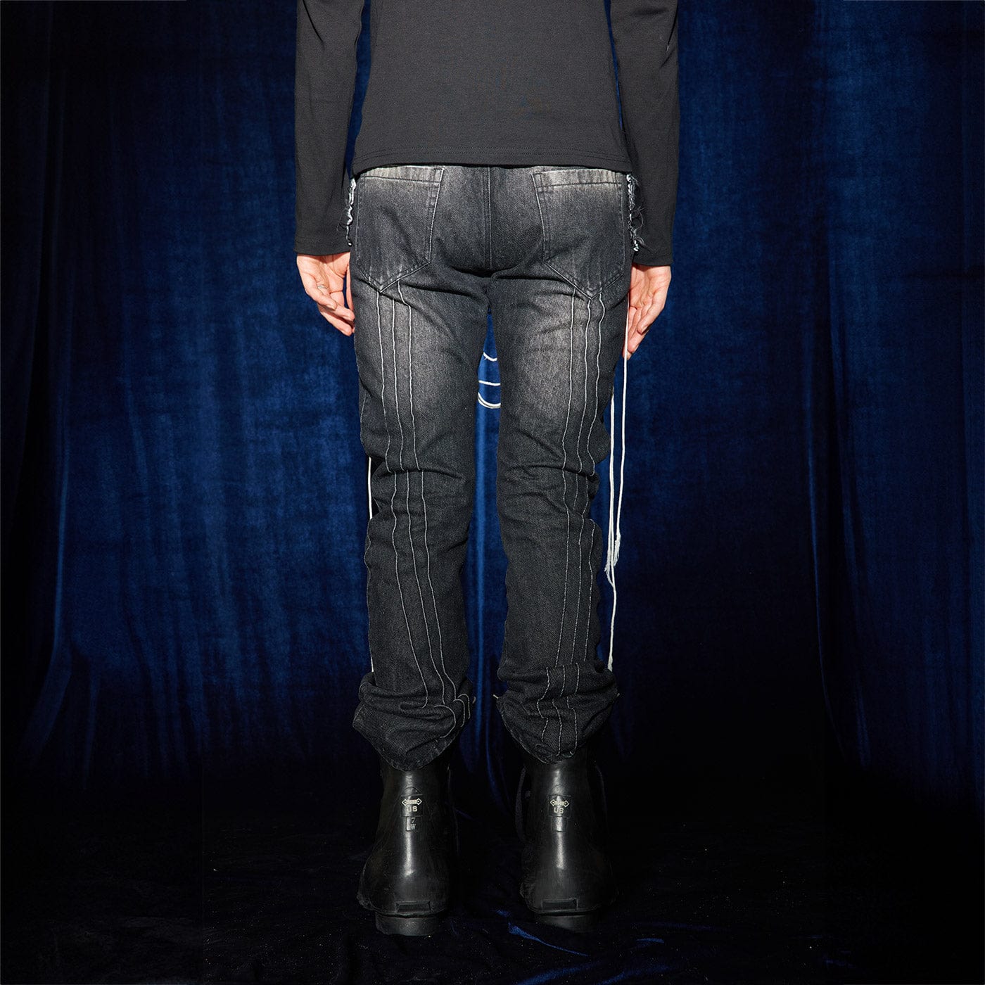 DND4DES Shoelace Washed Jeans