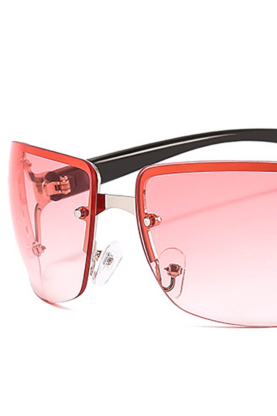 DAMAGE ASIA OPTICALS Semi-Rim Square Gradient Sunglasses
