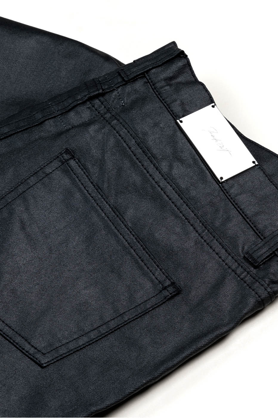 INSIDE OUT Rivet Patchwork Zippered Pants