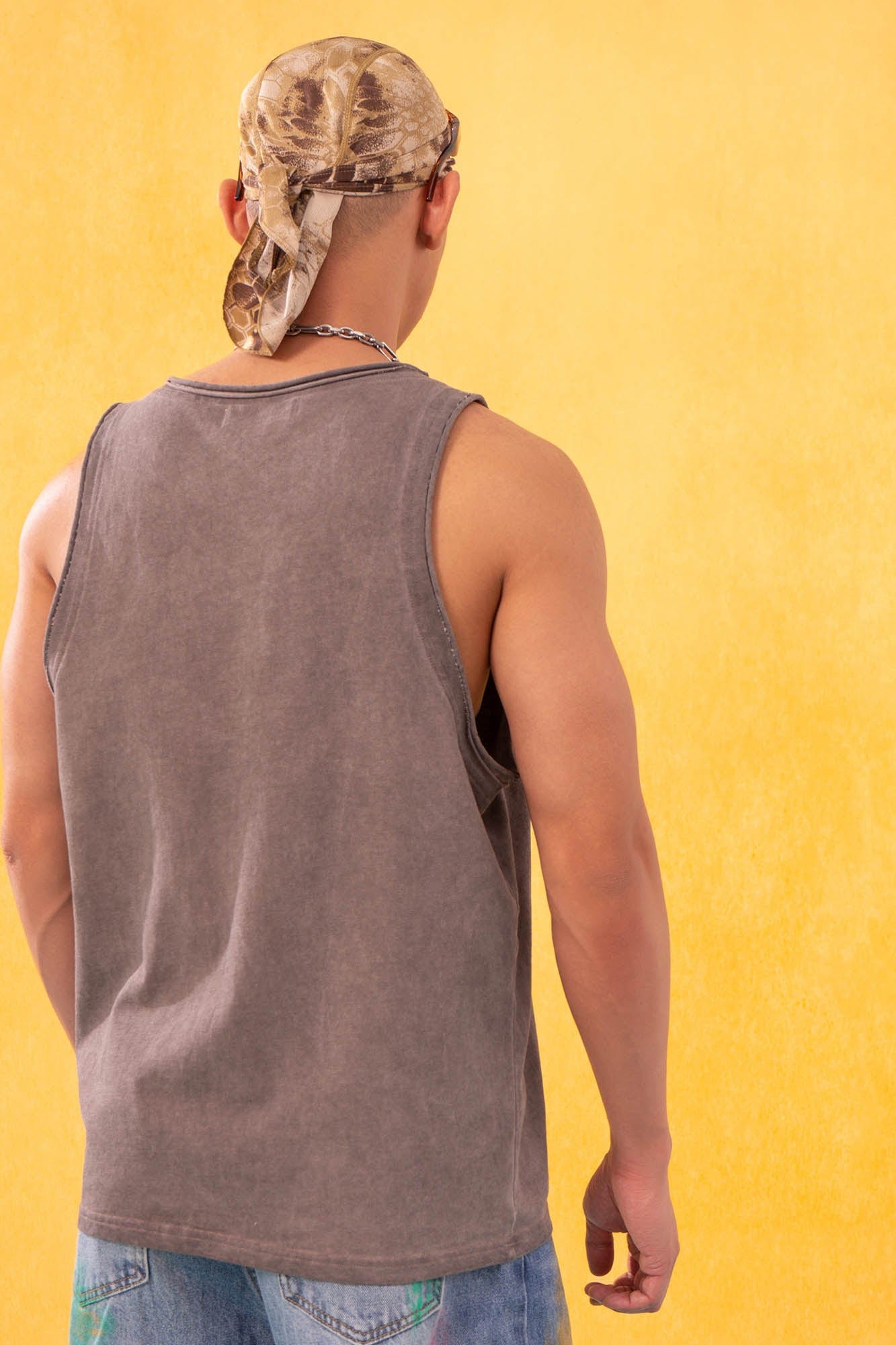 CLP Essential Washed Raw-Edge Tank Top
