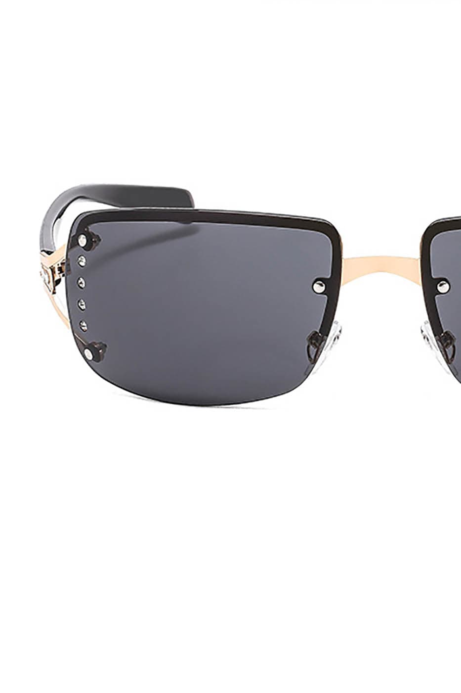 DAMAGE ASIA OPTICALS Semi-Rim Square Gradient Sunglasses