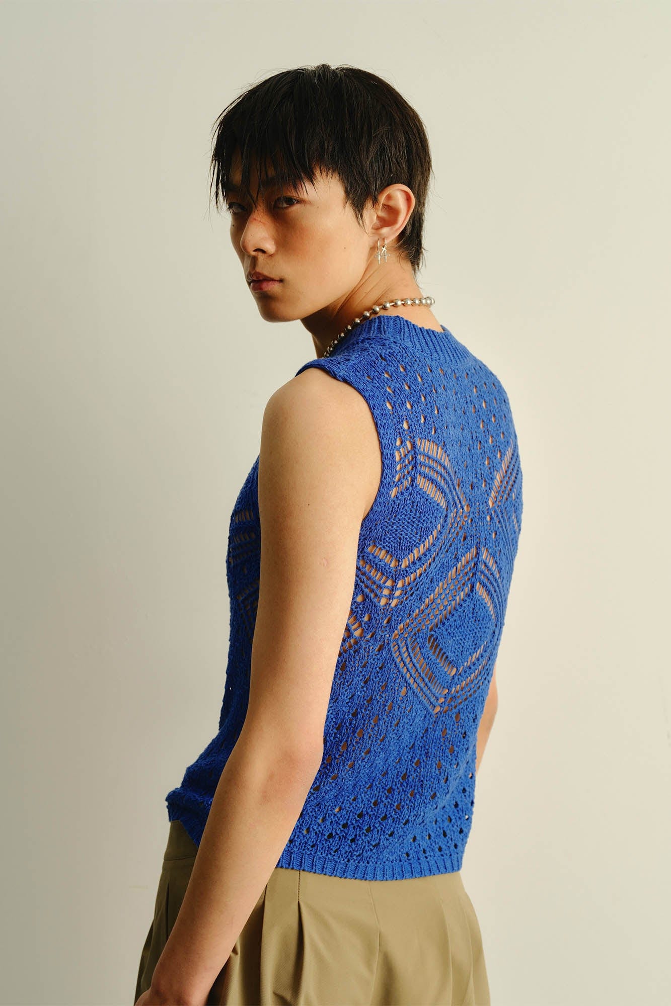 KADAKADA Geometric Crochet Vest