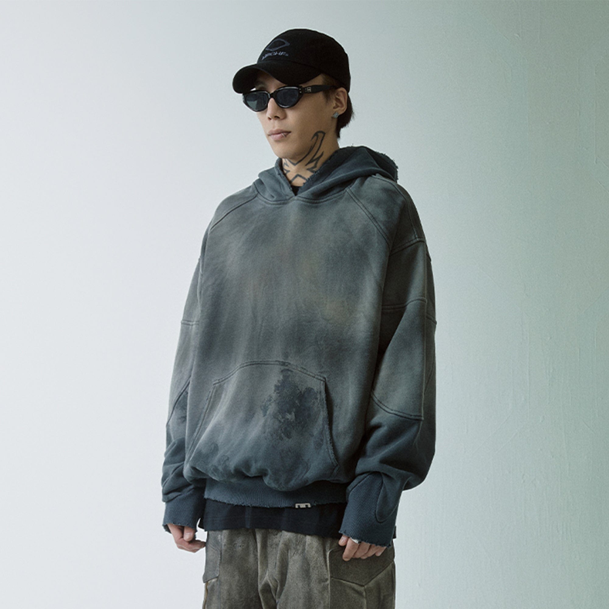 F2CE Distressed Spliced Hoodie