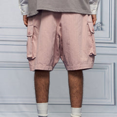 UNLIMITED MOTE Multi-Pocket Drawstring Cargo Shorts