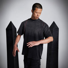 SSIN7 Distressed Scar Spliced T-Shirt