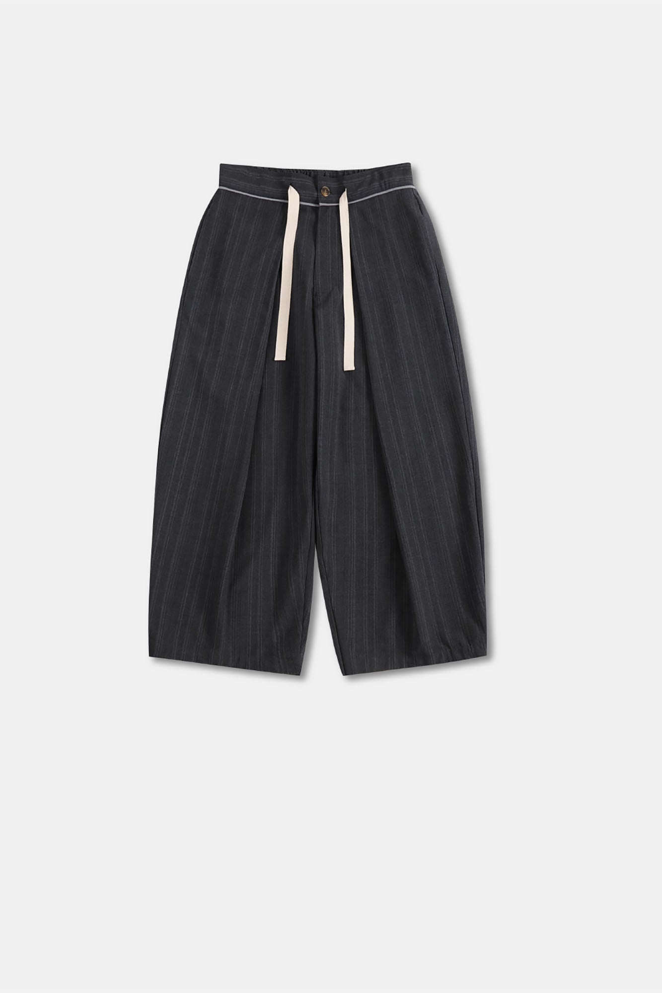 UNLIMITED MOTE Pleated Drawstring Wide-Leg Pants