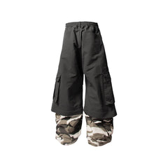 RELABEL Multi-Way Convertible Camo-Leg Cargo Pants