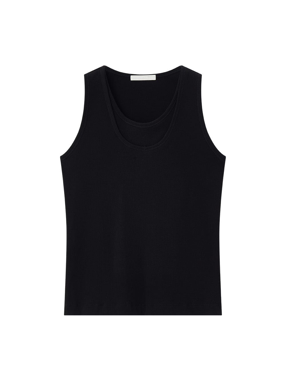 OPICLOTH Double-Layer Ribbed Tank Top