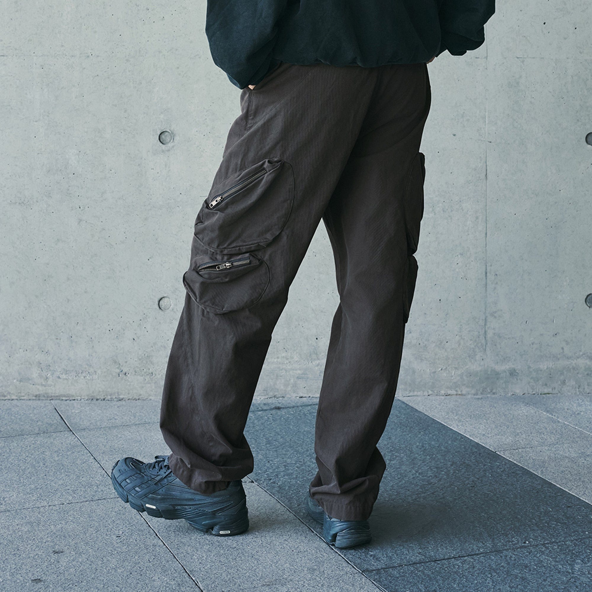 ENSHADOWER Modern Pleated Zipper Tactical Cargo
