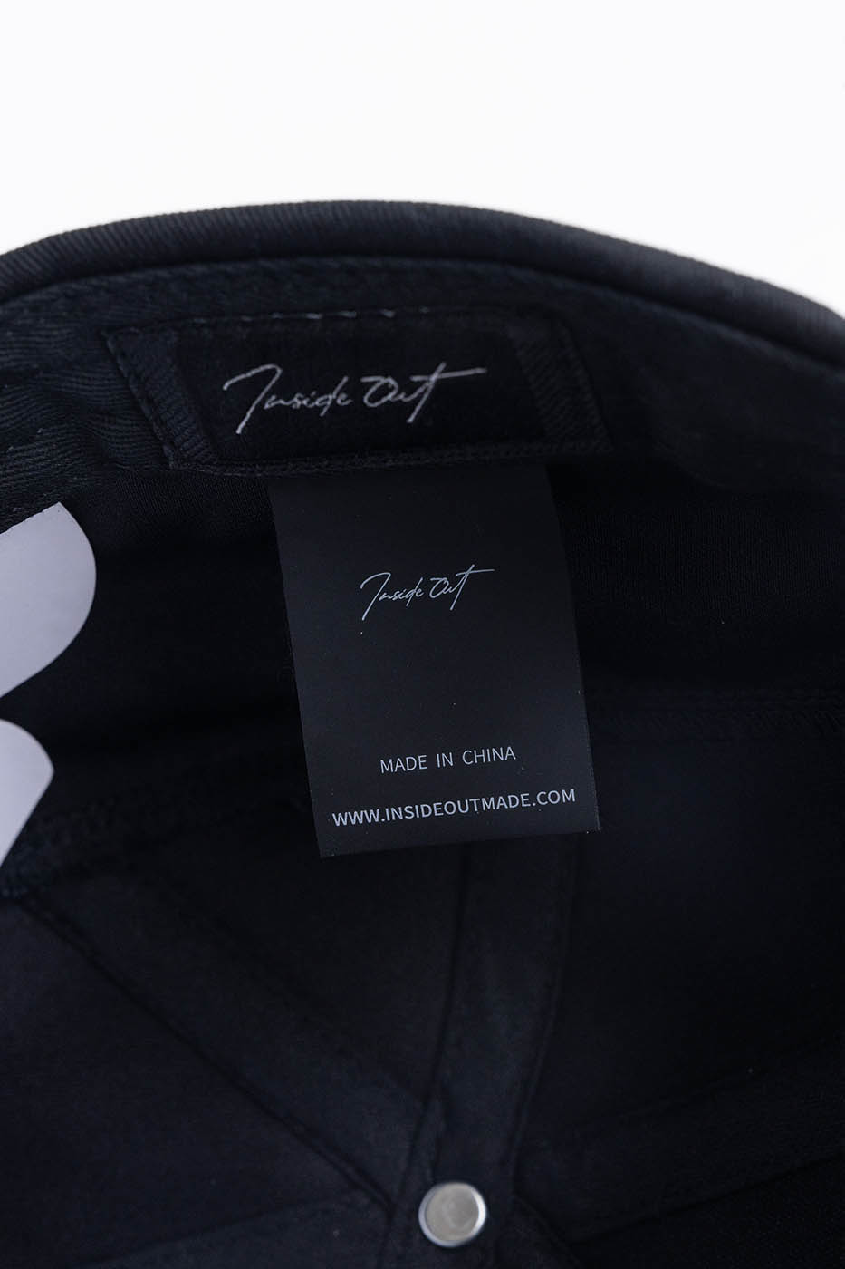 INSIDE OUT Snakebone Clipped Double-Layered Cap