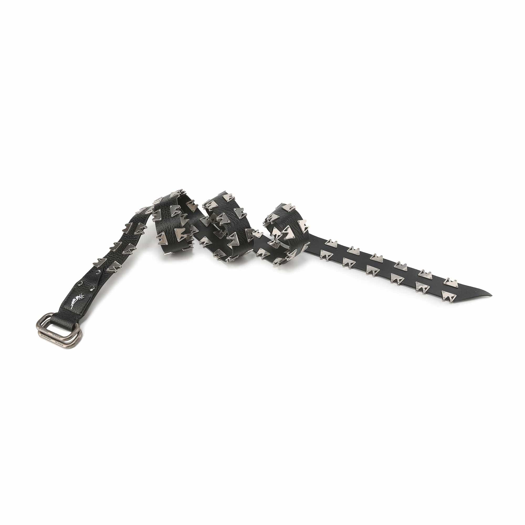 FVVO Multi-Rivet Full-Grain Leather Belt