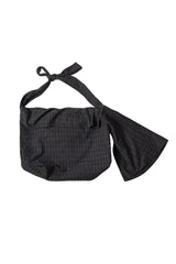 RELABEL Plaid Wool-Blended Knot Handle Hobo Bag