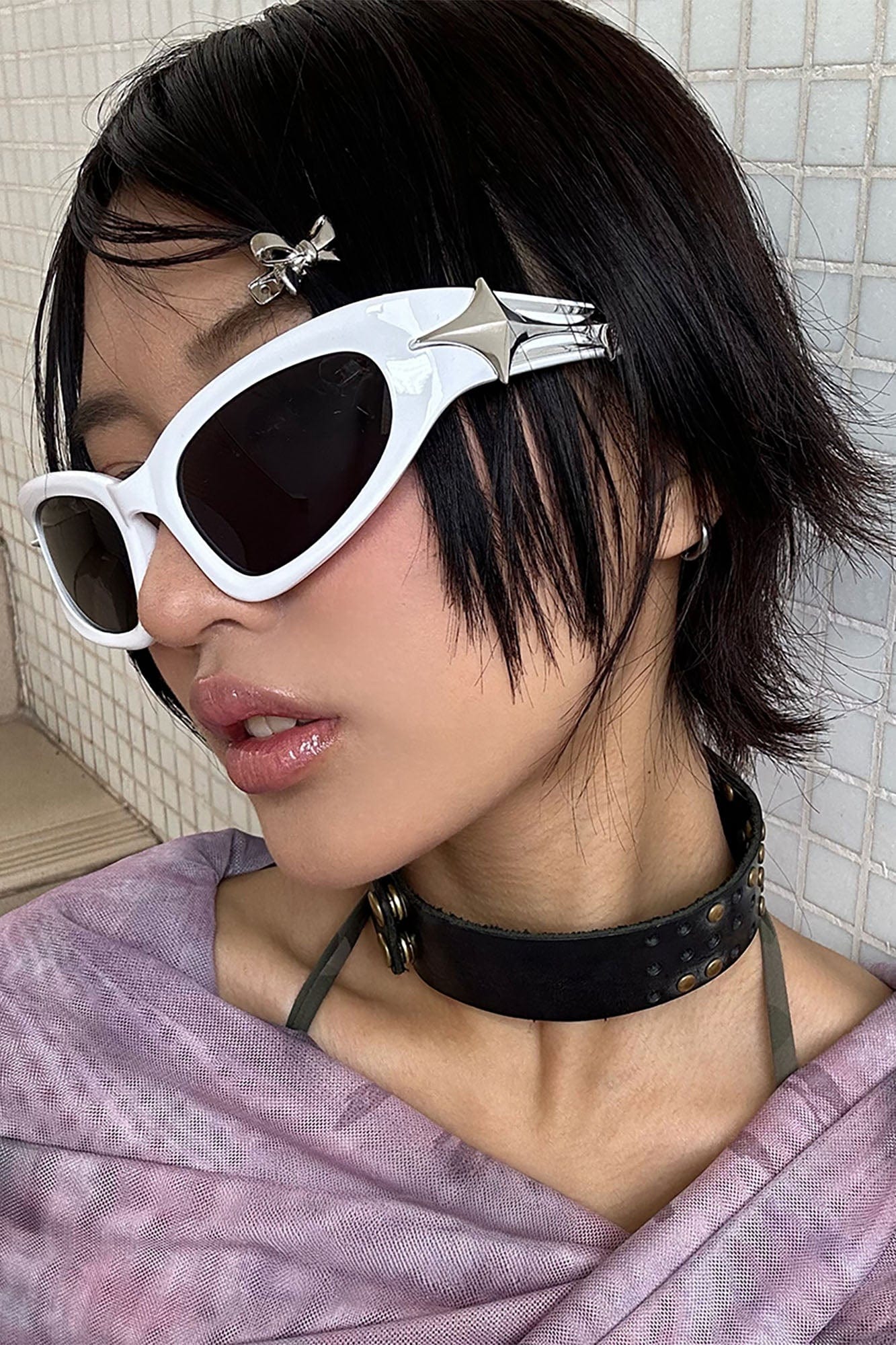 DAMAGE ASIA Star Cat-Eye Sunglasses