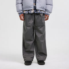 BONELESS Paneled Crinkled Parachute Pants
