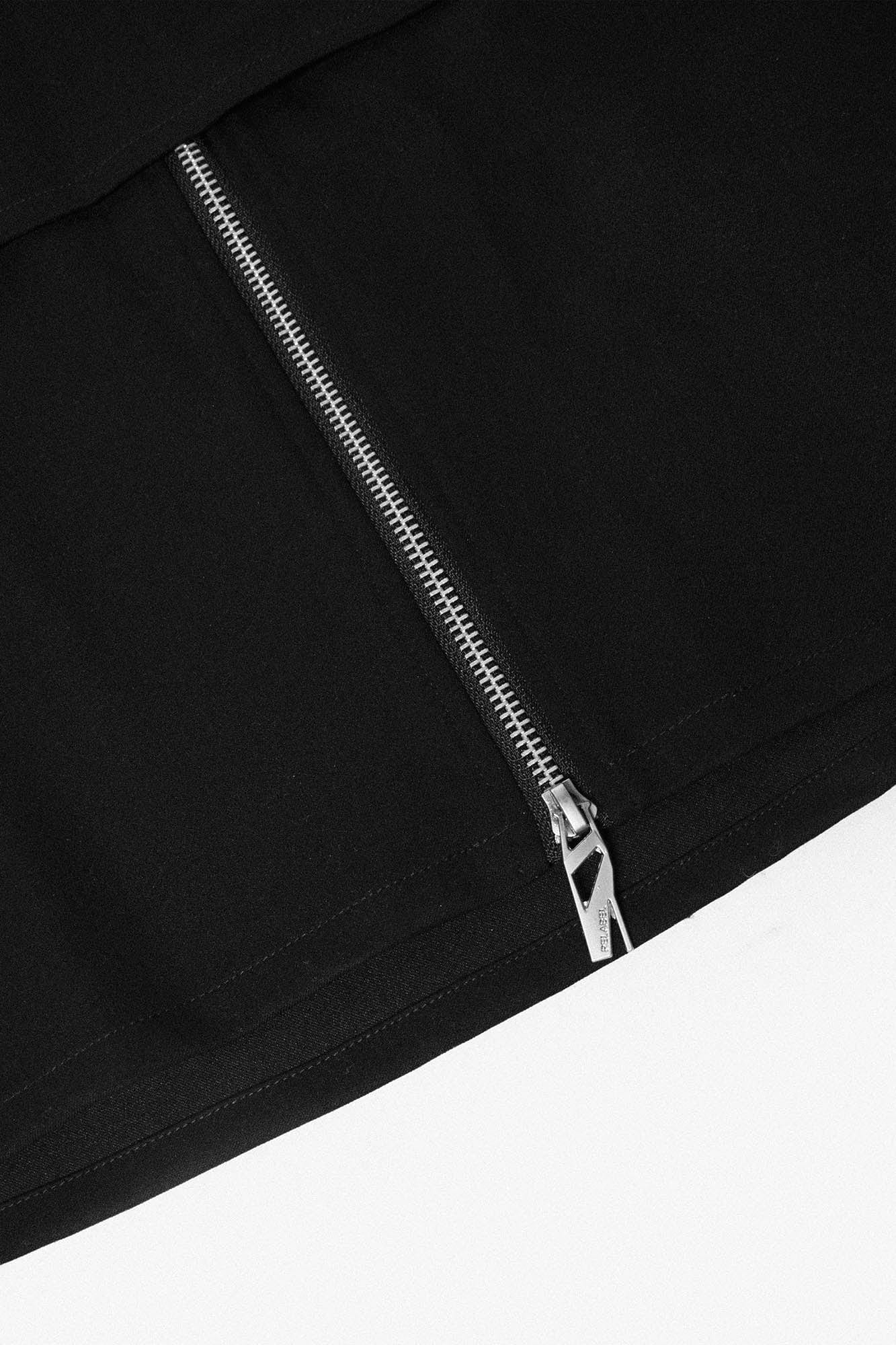 RELABEL Layered Detachable Snap-Fastener Long Skirt