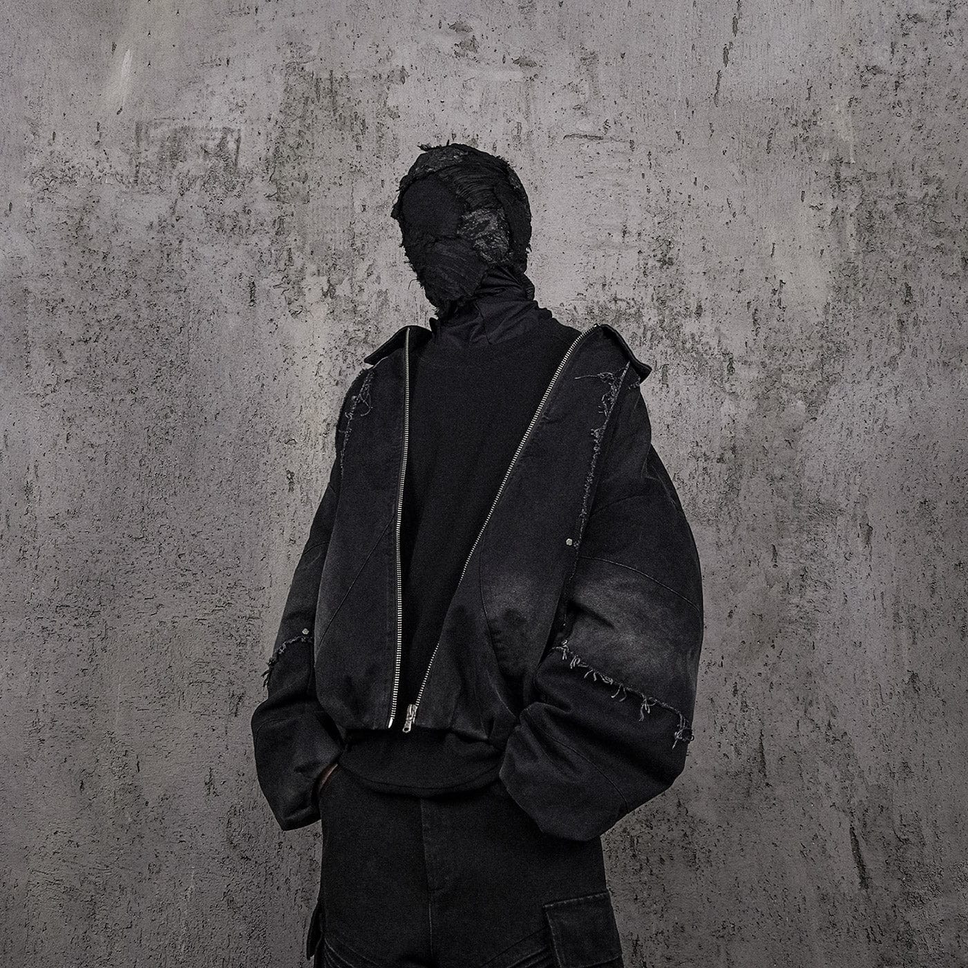 UNDERWATER Raw-Edge Spliced Rivet Jacket