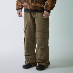 F2CE Asymmetrical Crinkled Cargo Pants