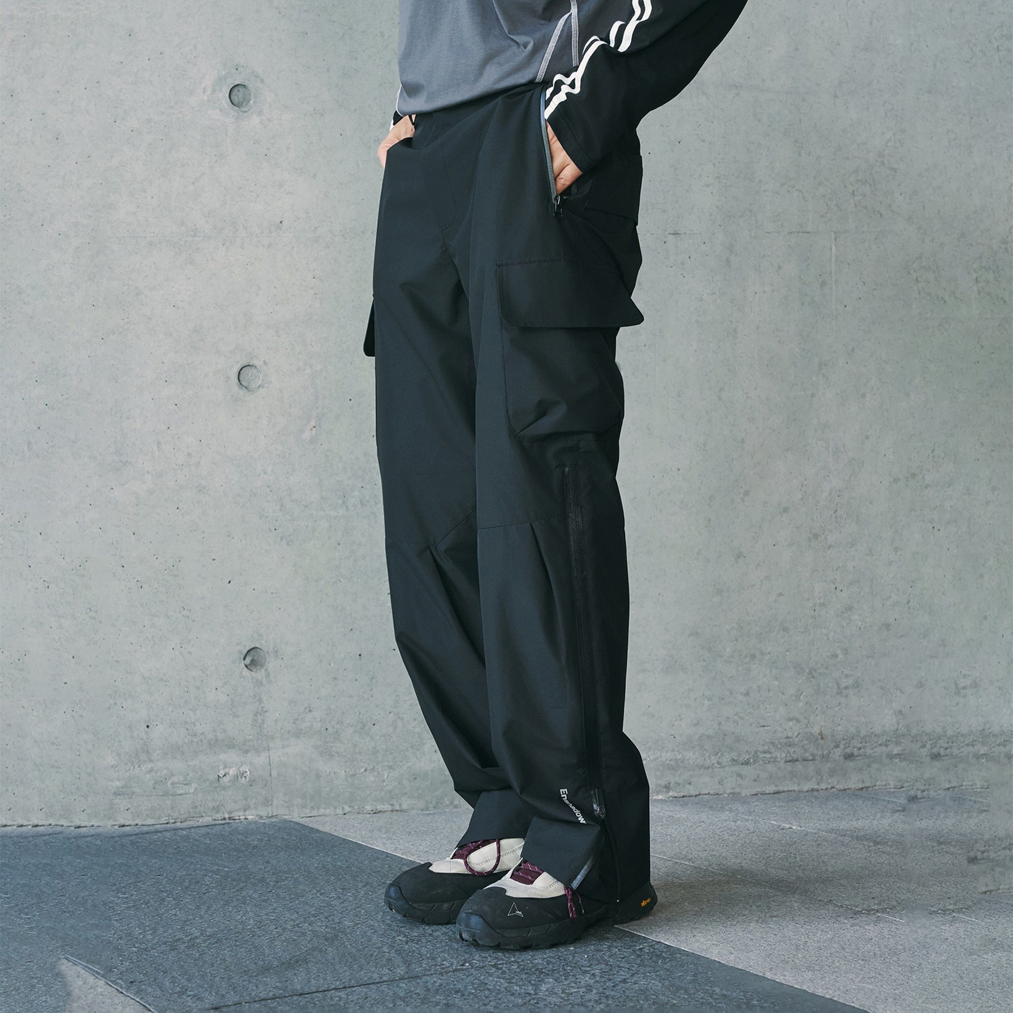 ENSHADOWER Waterproof Pleated Spliced Multi-pocket Pants