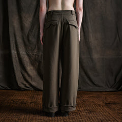 ILNya Nieternite Nifutur Distressed Hem Asymmetrical Fly Trousers