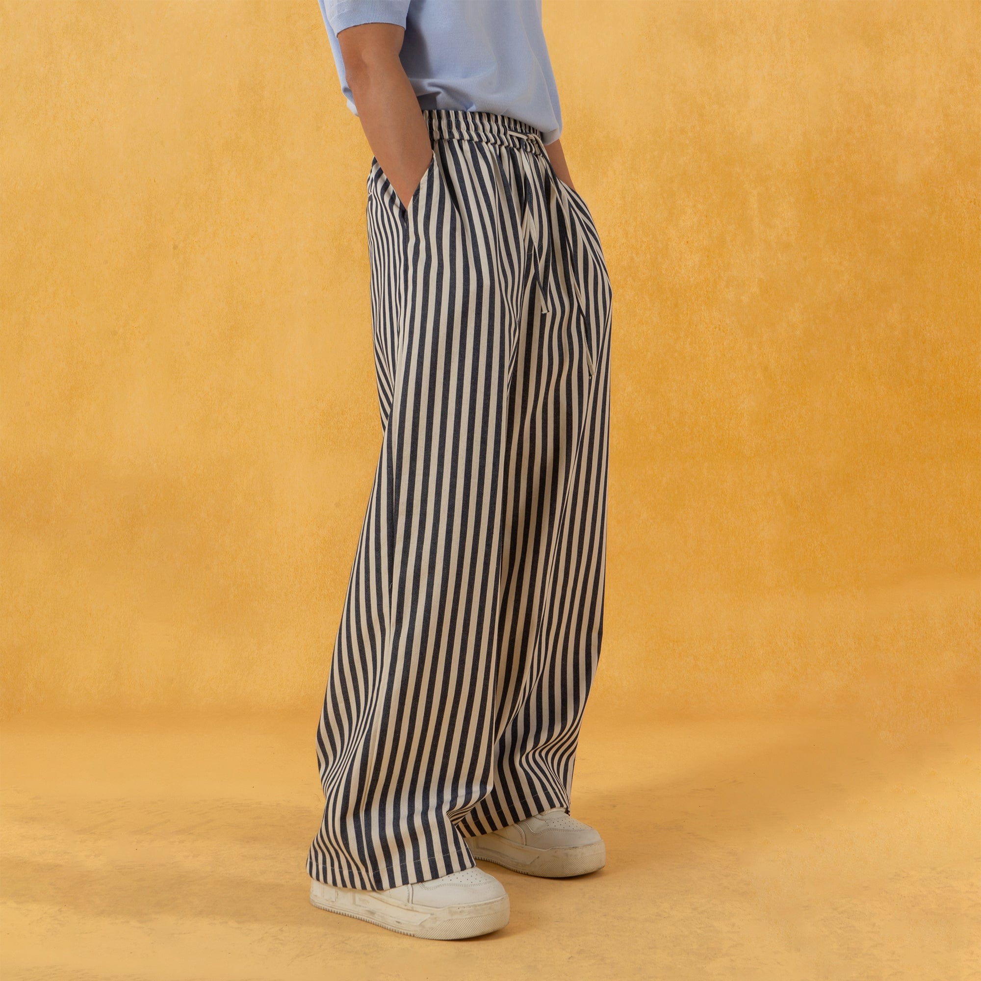 CLP Striped Wide-Leg Pants