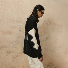 OVDY Color-Blocked Patchwork Sweater