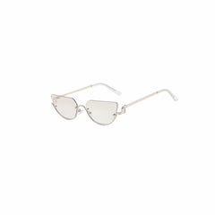 DAMAGE ASIA Semi-Oval Half-Rim Curved Frame Glasses