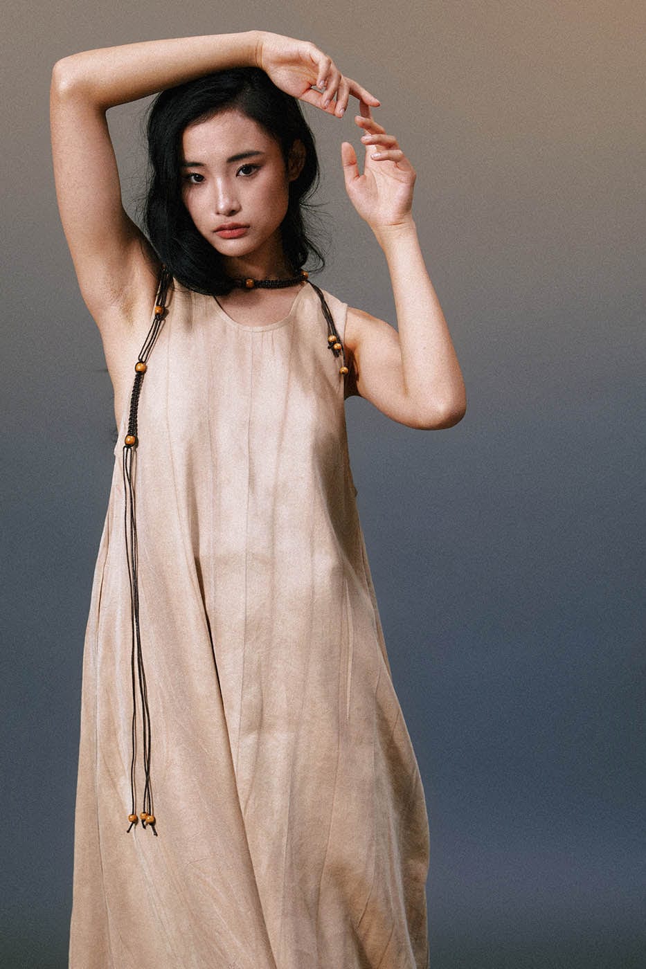 1997 POSTOFFICE Sleeveless Botanical Dye Dress