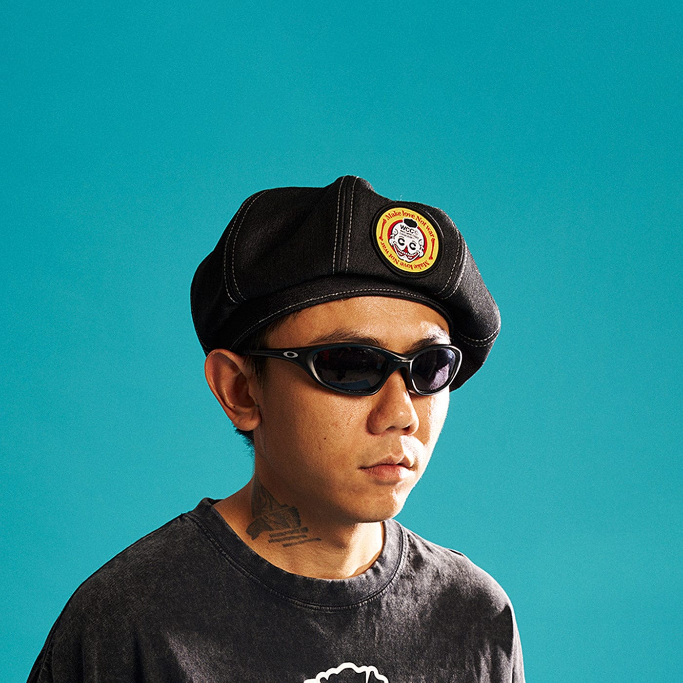 WCC Embroidered Denim Beret