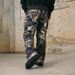 ENSHADOWER Black Camo Multi-pocket Down Pants