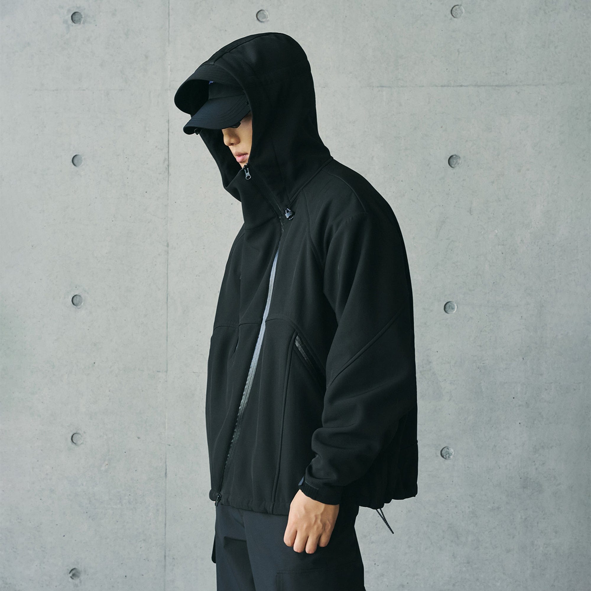 ENSHADOWER Deconstructed Asymmetrical Windbreaker